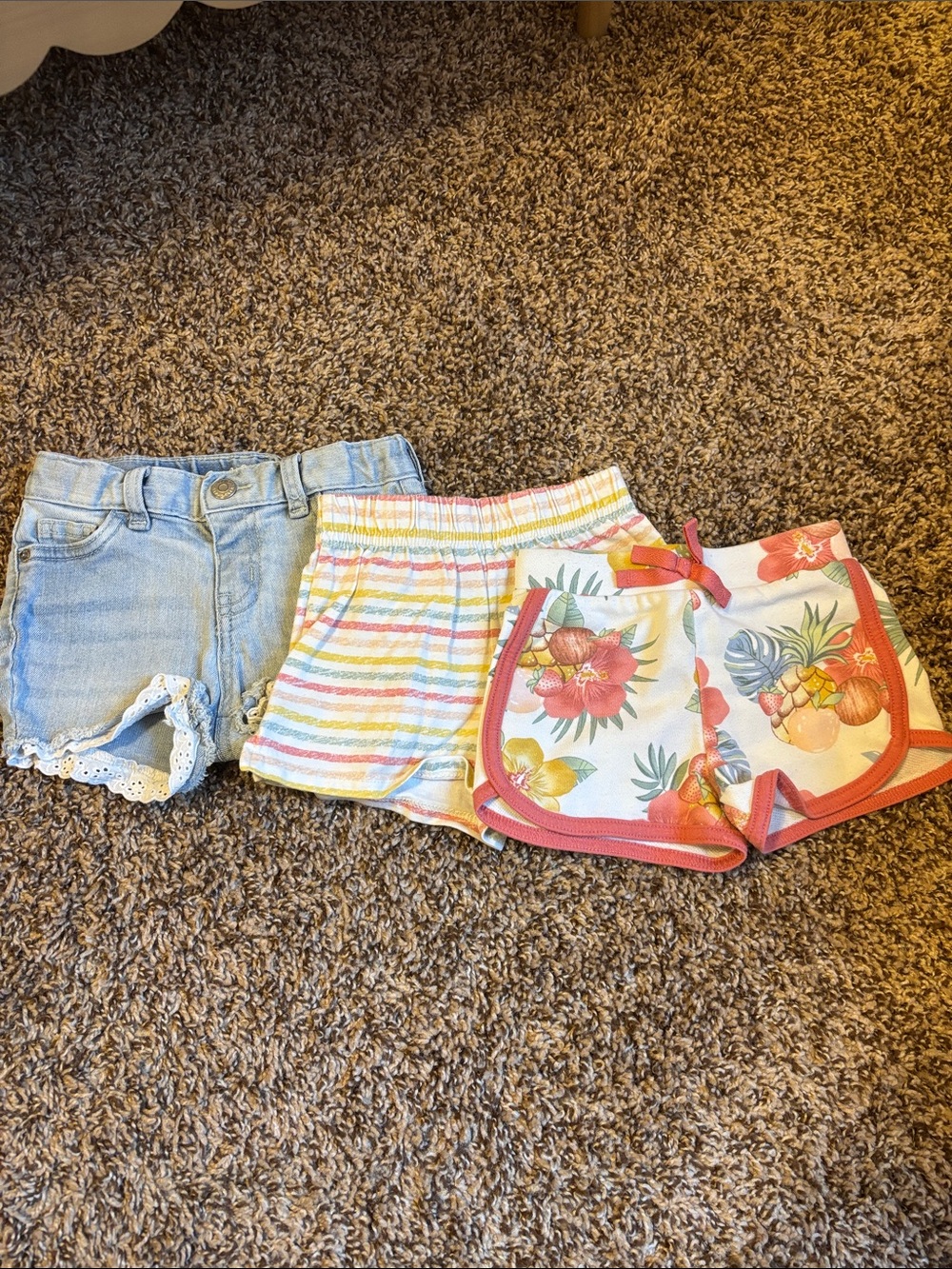 Girls Cat and Jack and Garanimals Summer Shorts 12M
